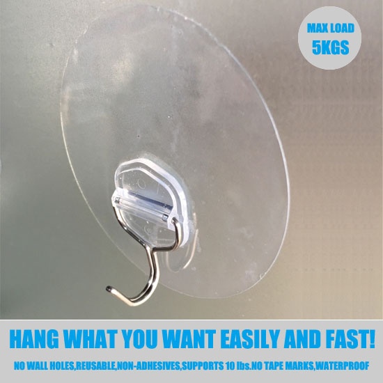 Reuseable CLEAR traceless Hook