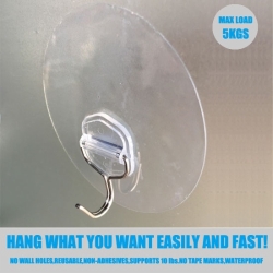 Reuseable CLEAR traceless Hook