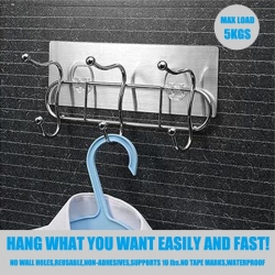 Stainless steel clothes hook